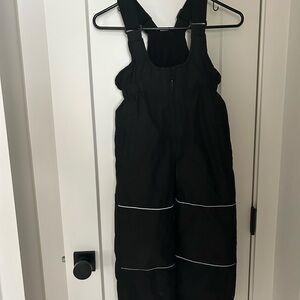 Kids Black Snow Bib Overalls